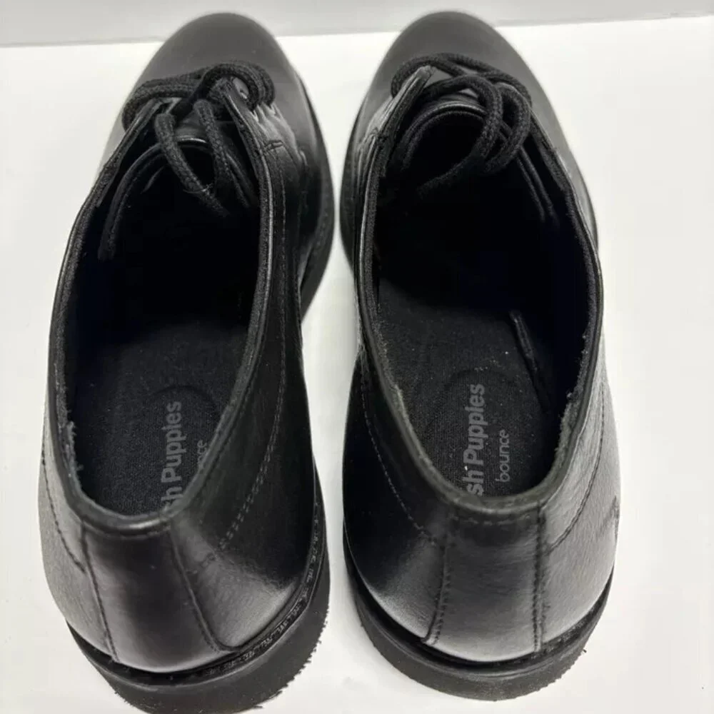 Hush Puppies Men’s Detroit Plain Toe Oxford Black, Size 9 M
